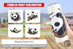 Tumbler Sleepy Panda Product Image 1