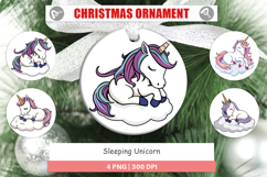 Ornament Sleeping Unicorn Product Image 1