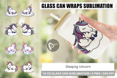 Glass Can Sleeping Unicorn Product Image 1