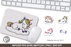 Mouse Pad Sleeping Unicorn Product Image 1