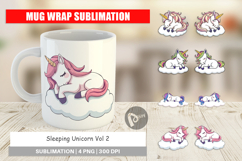 Mug Wrap Sleeping Unicorn Product Image 1