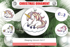 Ornament Sleeping Unicorn Product Image 1