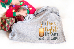 Christian Christmas png file, The True Light Has Come Product Image 4