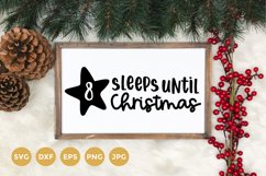 Sleeps until Christmas Svg | Christmas Countdown Svg Product Image 1