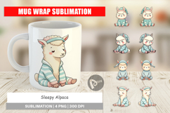 Mug Wrap Sleepy Alpaca Product Image 1