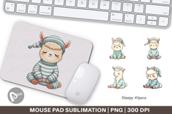 Mouse Pad Sleepy Alpaca Product Image 1