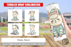 Tumbler Sleepy Alpaca Product Image 1