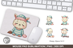 Mouse Pad Sleepy Alpaca Product Image 1