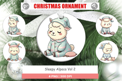 Ornament Sleepy Alpaca Product Image 1