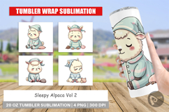 Tumbler Sleepy Alpaca Product Image 1