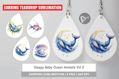 Sleepy Baby Ocean Animals Earring Product Image 1