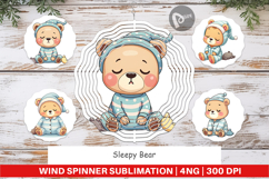 Wind Spinner Sleepy Bear Product Image 1