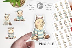 Sleepy Capybara Sticker Product Image 1