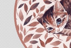 Sleepy cat | Watercolor PNG Sublimation design Product Image 2