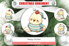 Ornament Sleepy Chicken Product Image 1