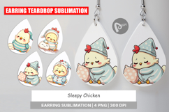 Earring Sleepy Chicken Product Image 1