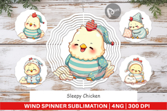 Wind Spinner Sleepy Chicken Product Image 1