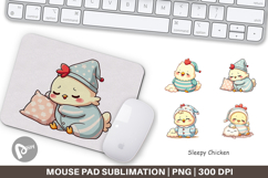Mouse Pad Sleepy Chicken Product Image 1