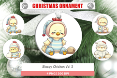 Ornament Sleepy Chicken Product Image 1