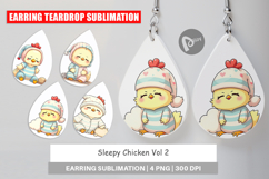 Earring Sleepy Chicken Product Image 1