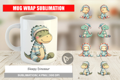 Mug Wrap Sleepy Dinosaur Product Image 1