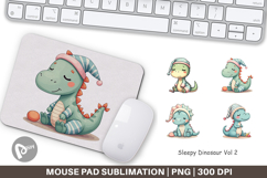 Mouse Pad Sleepy Dinosaur Product Image 1