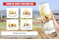 Tumbler Sleepy Dog Cloud Product Image 1