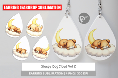 Earring Sleepy Dog Cloud Product Image 1