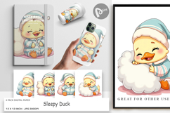 Digital Paper Sleepy Duck Product Image 1