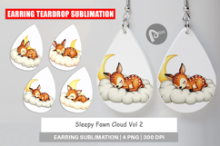 Earring Sleepy Fawn Cloud Product Image 1