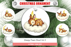 Ornament Sleepy Fawn Cloud Product Image 1