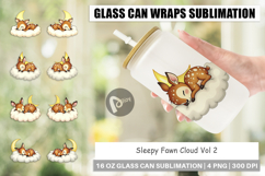 Glass Can Sleepy Fawn Cloud Product Image 1