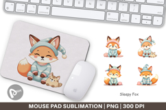 Mouse Pad Sleepy Fox Product Image 1