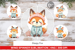 Wind Spinner Sleepy Fox Product Image 1