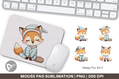 Mouse Pad Sleepy Fox Product Image 1