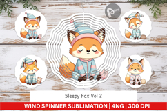 Wind Spinner Sleepy Fox Product Image 1