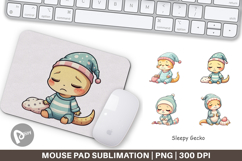 Mouse Pad Sleepy Gecko Product Image 1