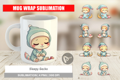 Mug Wrap Sleepy Gecko Product Image 1