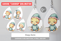 Earring Sleepy Gecko Product Image 1