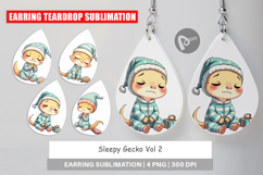 Earring Sleepy Gecko Product Image 1