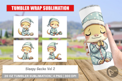 Tumbler Sleepy Gecko Product Image 1
