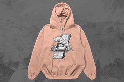 Escapism Black White T-shirt Designs Bundle