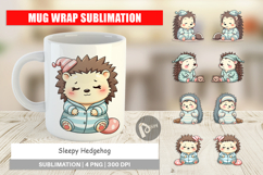 Mug Wrap Sleepy Hedgehog Product Image 1