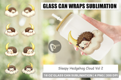Glass Can Sleepy Hedgehog Cloud Product Image 1