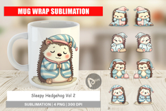 Mug Wrap Sleepy Hedgehog Product Image 1