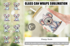 Glass Can Sleepy Koala Product Image 1
