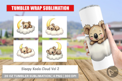 Tumbler Sleepy Koala Cloud Product Image 1