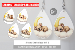 Earring Sleepy Koala Cloud Product Image 1