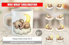 Mug Wrap Sleepy Koala Cloud Product Image 1
