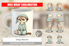 Mug Wrap Sleepy Meerkat Product Image 1